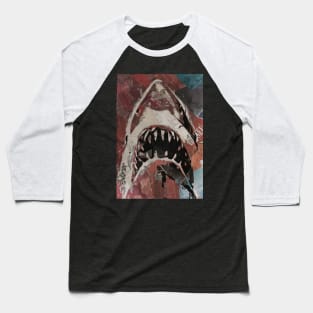 Jaws Newspaper Cutout Baseball T-Shirt